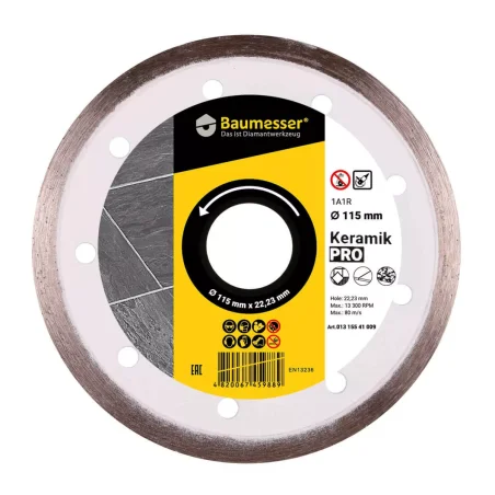 Tarcza diamentowa tnąca 1A1R 115mm KERAMIK Baumesser DISTAR