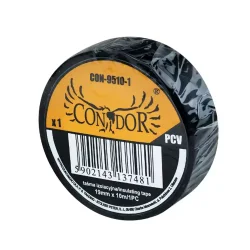 Taśma izolacyjna czarna: 19 x 0,13 mm x 10 m CON-BTI-9511