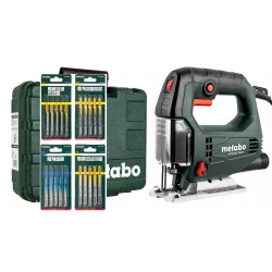 Wyrzynarka w walizce STEB 65 Quick SET z zestawem brzeszczotów METABO