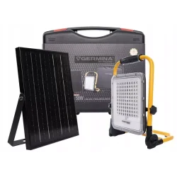 Naświetlacz akumulatorowy LED Herkules 2.0 50W z walizką Germina