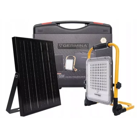 Naświetlacz akumulatorowy LED Herkules 2.0 50W z walizką Germina
