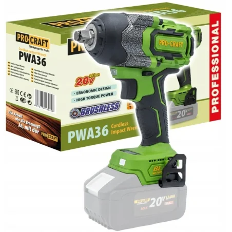 Akumulatorowy klucz udarowy Procraft PWA18BB /body/550 Nm 1/2"