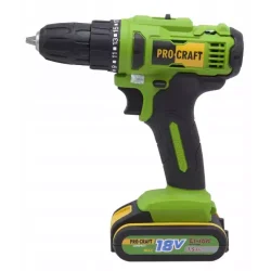 Wiertarko-wkrętarka akumulatorowa Procraft 18V 32 Nm 10mm 1,5Ah 2aku