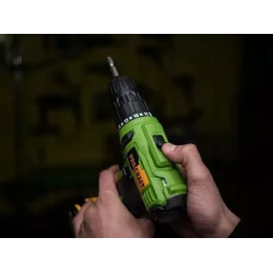 Wiertarko-wkrętarka akumulatorowa Procraft 18V 32 Nm 10mm 1,5Ah 2aku