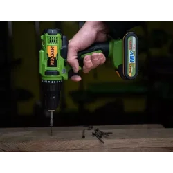 Wiertarko-wkrętarka akumulatorowa Procraft 18V 32 Nm 10mm 1,5Ah 2aku