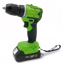 Wiertarko-wkrętarka akumulatorowa Procraft 18V 50 Nm 13mm 2Ah 1aku