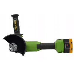 Akumulatorowa szlifierka kątowa Procraft PWA220 , 125mm , bezszczotkowa, soft start, 3 zakresy obrotówakumulator 4Ah 1 szt , ład