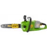 Akumulatorowa pilarka łańcuchowa Procraft PCA40/2 (bez akum. i ładowarki) Prędkość liniowa łańcucha: 14,65 m/s Długość prowadnic