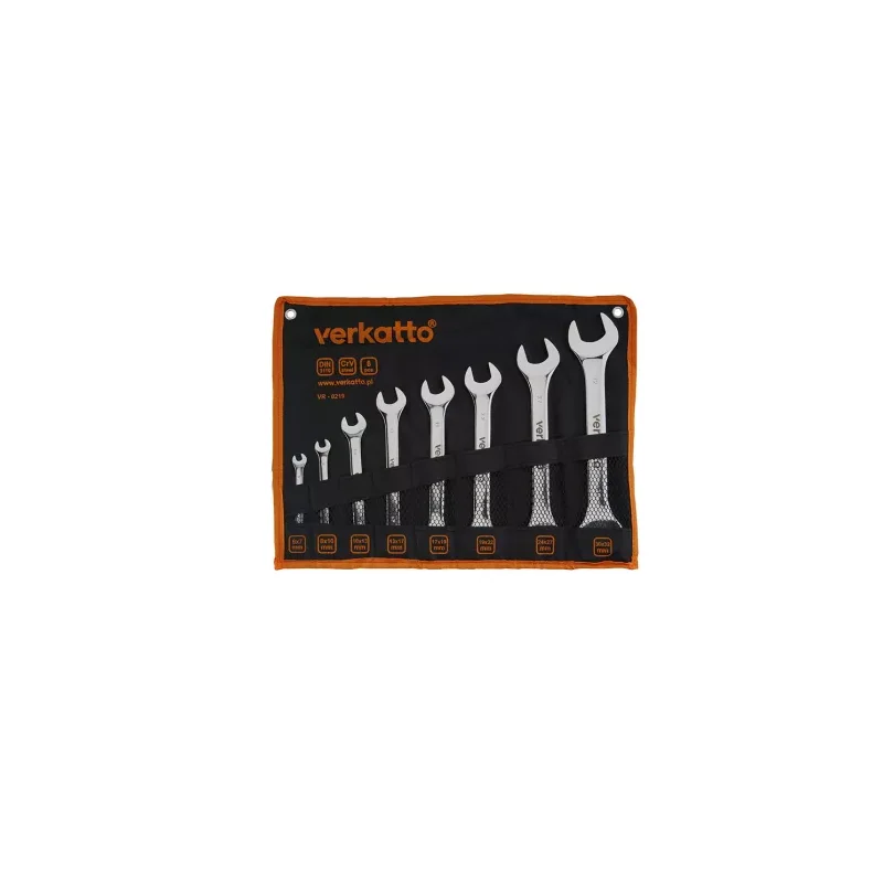 Komplet kluczy płasko-oczkowych 25szt