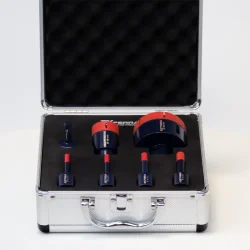 Zestaw ESTREM MINI otwornice 6,6,8,10,35,68mm+adapter M14 w walizce FERRATi