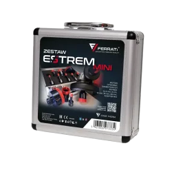 Zestaw ESTREM MINI otwornice 6,6,8,10,35,68mm+adapter M14 w walizce FERRATi