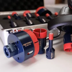 Zestaw ESTREM MIDI otwornice 6,6,8,10,12,20,35,68mm+adapter M14 w walizce FERRATi