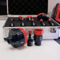 Zestaw ESTREM MIDI otwornice 6,6,8,10,12,20,35,68mm+adapter M14 w walizce FERRATi