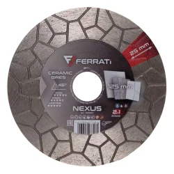 Tarcza diamentowa tnąca i szlifująca 1A1R 125mm 22,23mm NEXUS FERRATi
