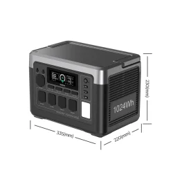 OUKITEL P1000 Plus Przenośna Stacja Zasilania 1800W | 1024 Wh