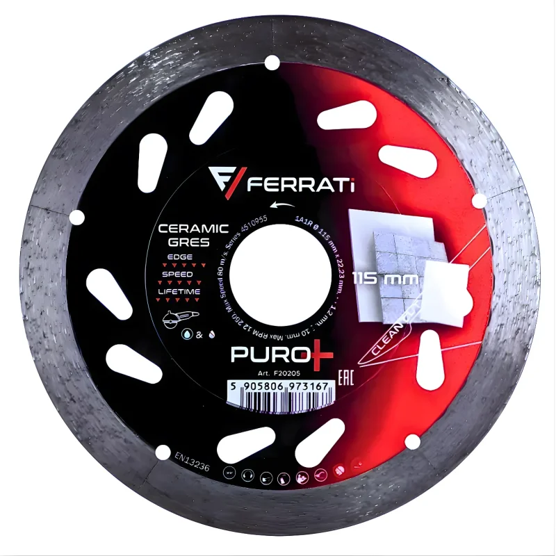 Tarcza diamentowa tnąca 1A1R 115mm 22,23mm PURO+ FERRATi