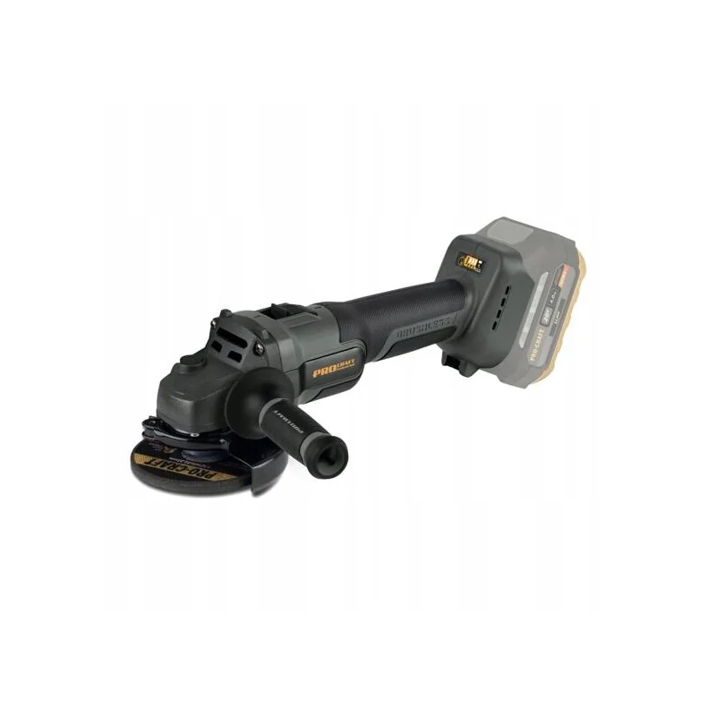 PROCRAFT INDUSTRIAL AG125Abb bezwęglowa szlifierka kątowa 20V, 3 prędkości