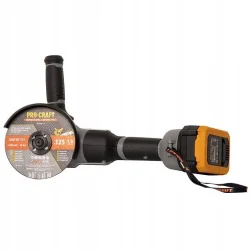 PROCRAFT INDUSTRIAL AG125Abb bezwęglowa szlifierka kątowa 20V, 3 prędkości