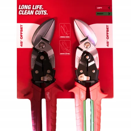 Zestaw offsetowych nożyc do blachy 2 szt 4932499017 Milwaukee