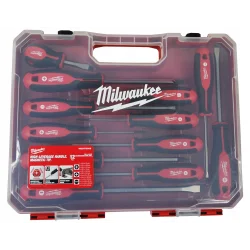 Zestaw wkrętaków PH PZ płaskich 12 szt. Milwaukee 4932472003