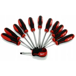 Zestaw wkrętaków PH PZ płaskich 12 szt. Milwaukee 4932472003