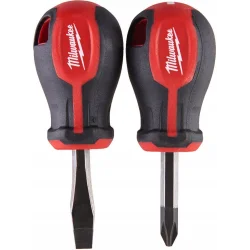 Zestaw krótkich wkrętaków płaskich 2szt Milwaukee 4932471810