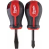 Zestaw krótkich wkrętaków płaskich 2szt Milwaukee 4932471810