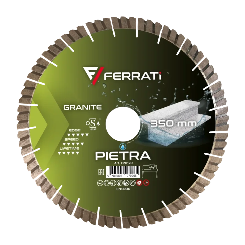 Tarcza diamentowa tnca 1A1R 350mm 25,4mm PIETRA FERRATi