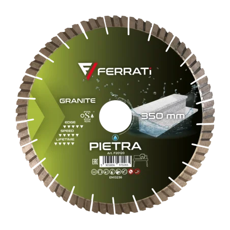 Tarcza diamentowa tnca 1A1R 350mm 25,4mm PIETRA FERRATi
