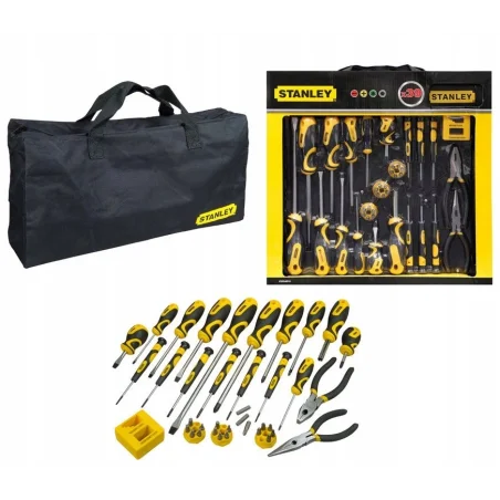 Zestaw wkrętaków 39 cz. + torba STANLEY