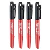 Marker permanentny czarny Milwaukee 4 szt. 4932480551