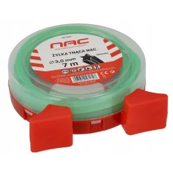 Żyłka tnąca NAC gwiazdka 3,0 mm x 7 m zielona do kosy podkaszarki kosiarki