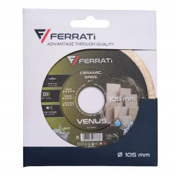 Tarcza diamentowa tnąca na mokro 0,6mm 105mm VENUS FERRATi
