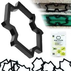 DUO CLIPS Uniwersalny uchwyt na kable 22-50 mm 100 szt| Klips, kołek do rur