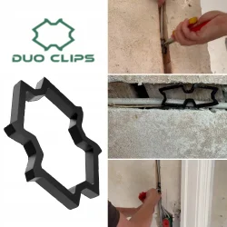Klipsy na kable DUO CLIPS wciskane 50 mm 50 szt.