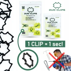 Klipsy na kable DUO CLIPS wciskane 50 mm 50 szt.