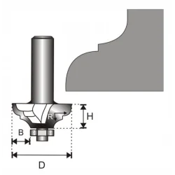 Frez trzpieniowy (palcowy) Dedra 12mm