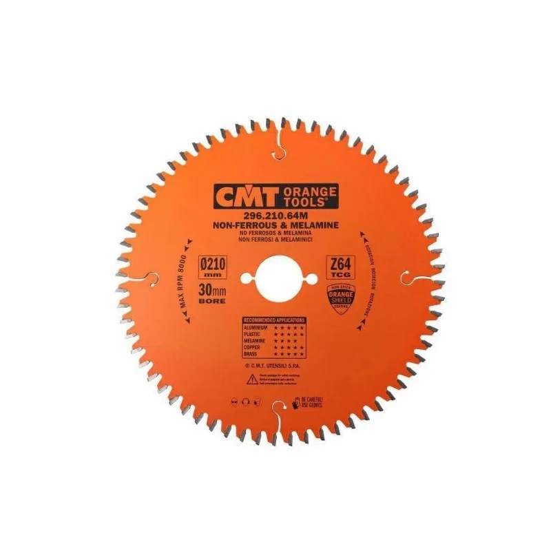 Piła do mat nieżelaznych oraz płyt laminowanych 210x30 tarcza CMT Z64