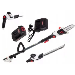 DWUFUNKCYJNE URZĄDZENIE na wysięgniku, pilarka, nożyce (zestaw) łańuch i prowadnica (20cm) OREGON, długość nożyc 40cm, zasięg pr