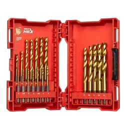 Zestaw wierteł do metalu 19el. 1/4 HEX HSS-G Milwaukee