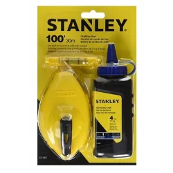 Zestaw traserski: sznur 30m, kreda 30g, poziomica sznurkowa STANLEY (op.zb.5szt)