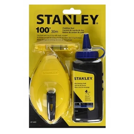 Zestaw traserski: sznur 30m, kreda 30g, poziomica sznurkowa STANLEY (op.zb.5szt)