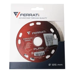 Tarcza diamentowa do gresu i ceramiki PURO 125mm Idealne Cięcie FERRATi