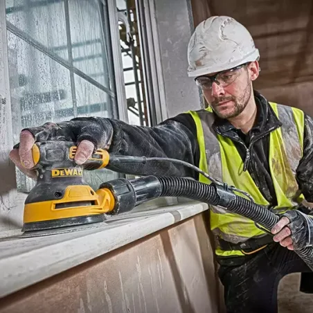 Szlifierka mimośrodowa 125 mm moc 280W, z górnym chwytem DWE6423-QS DeWalt