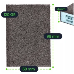 Gąbka szlifiers 69x98x26 120 GR/6 FESTOOL - 1 szt.