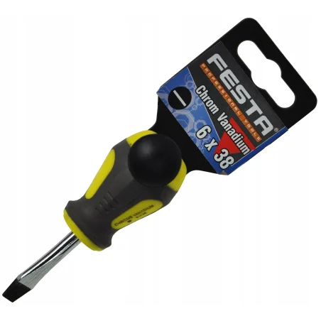 Wkrętak płaski 6x38mm krótki 18141 Festa
