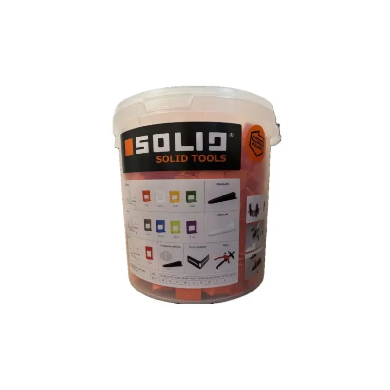 System poziomowania płytek - 800 klips 1mm + wiadro 20L/K.2 SOLID