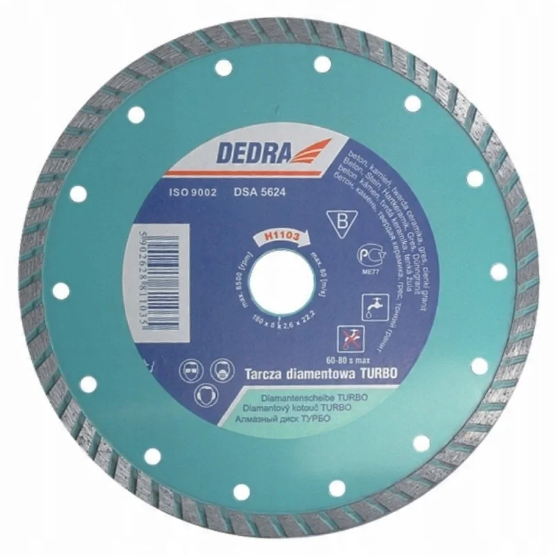 Tarcza diamentowa Dedra H1101 do glazury 125x22,2mm