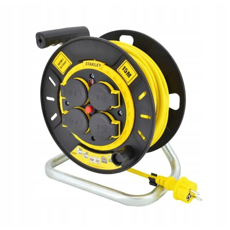 PRZEDŁUŻACZ BĘBNOWY 15m 3x1,5mm 16A IP20 STANLEY ST-SXECET2RBQE