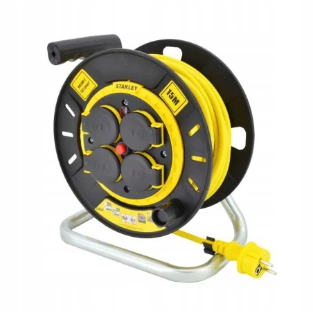 PRZEDŁUŻACZ BĘBNOWY 15m 3x1,5mm 16A IP20 STANLEY ST-SXECET2RBQE